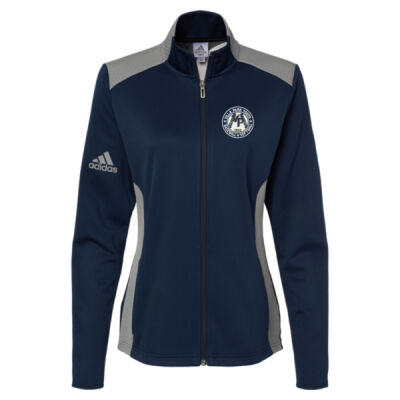 Women's Adidas Textured Mixed Media Jacket Thumbnail