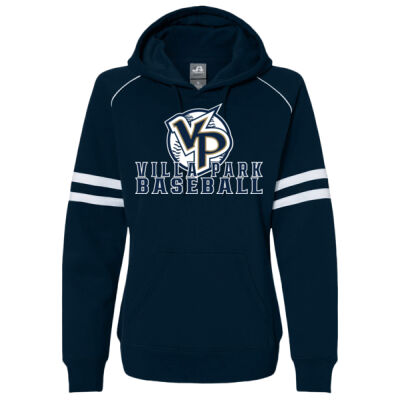 Women's Varsity Fleece Piped Hooded Sweatshirt  2 Thumbnail